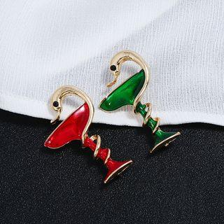 Snake & Wine Glass Brooch
