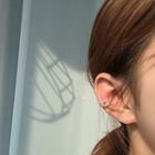 Alloy Flower Cuff Earring 1 Pc - Clip-on Earrings - Flower - One Size
