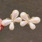 Faux Pearl Hair Clip Ly317 - White - One Size