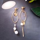 Oval Non-matching Statement Earring
