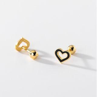 Heart Sterling Silver Stud Earring