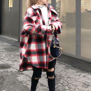 Oversized Plaid Jacket