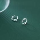 Double Helix Sterling Silver Cuff Earring 1 Pair - Silver - One Size