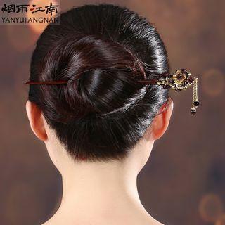 Retro Flower Gemstone Hair Stick