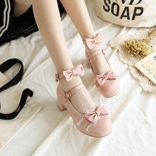 Block Heel Mary Jane Sandals