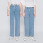 Washed Semi Wide-leg Jeans (petite/tall)