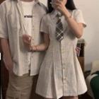 Couple Matching Plaid Shirt / Dress / Tie / Set