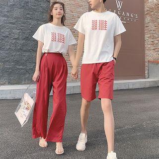 High-waist Straight-fit Pants