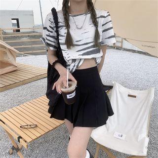Zebra Print Cropped Top
