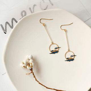 Drop Rhinestone Earring 1 Pair - 5942 - One Size