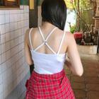 Strappy Cross-back Camisole Top