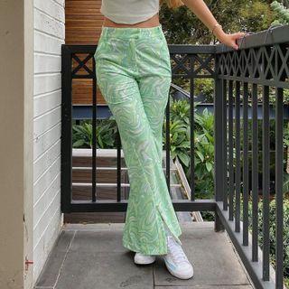 Print Bootcut Pants