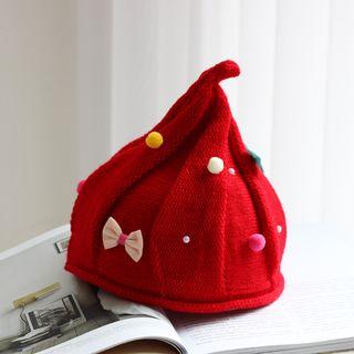 Pompom Pointy Beanie