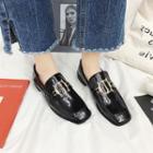 Buckle Accent Penny Loafers