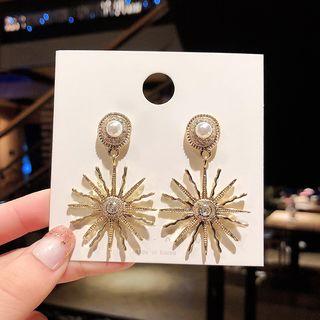 Sun Earring E1708 - Gold - One Size