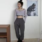 Long-sleeve T-shirt / Tube Top / Harem Pants