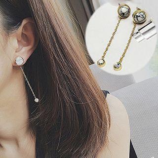 Marble Dangle Earrings