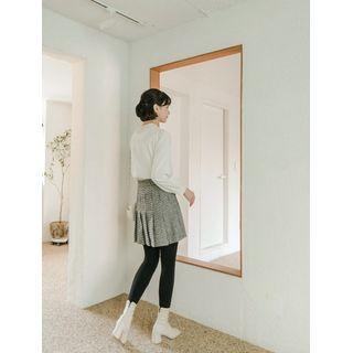 Inset Shorts Checked Tennis Skirt