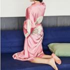 Print Tie-waist Robe