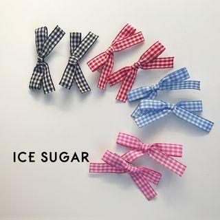 Set Of 2: Plaid Bow Hair Clip