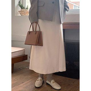 Slit-front A-line Maxi Skirt