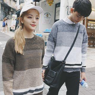 Gradient Couple Matching Sweater