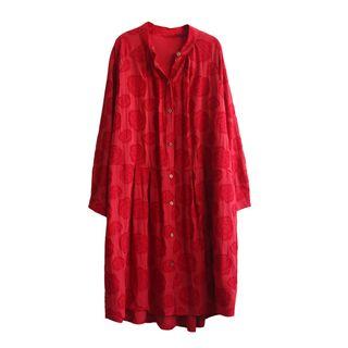 Flower A-line Shirtdress