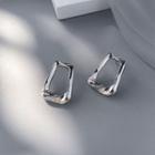 Rectangle Alloy Earring 1 Pair - Silver - One Size