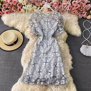 Sheer Lace Slim Dress