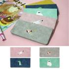 Embroidered Long Flap Wallet