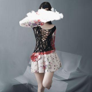 Sleeveless Fishnet Sleep Dress