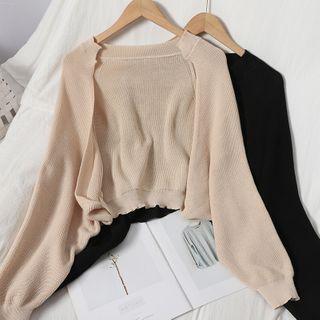 Lettuce Edge Open-front Cardigan