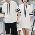 Couple Matching Short-sleeve Hood T-shirt / T-shirt Dress