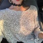 Glittered Knit Top