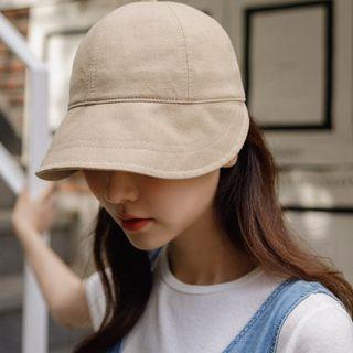 Linen Blend Bonnet Cap