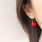 Bead Ear Stud / Clip On Earring