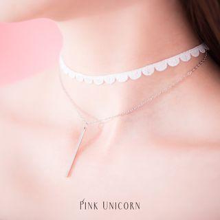 Bar Drop Layered Choker