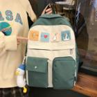 Cartoon Patch Nylon Backpack