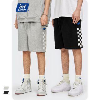 Checker Cotton Shorts