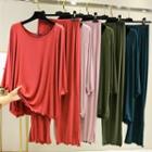 3/4-sleeve T-shirt / Sweatpants / Set