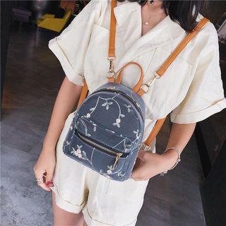 Floral Embroidery Backpack