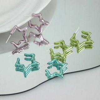 Star Open Hoop Earring