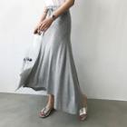 Drawcord-waist Maxi Skirt