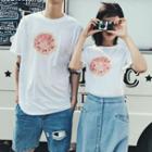 Couple Matching Watermelon Print T-shirt