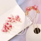 Faux Crystal Flower Fringed Hair Stick