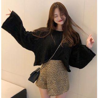 Loose-fit Wave-pattern Sweater