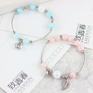 Leaf Pendant Bracelet / Elephant Pendant Bracelet
