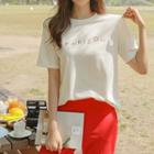 Horizon Illustrated Textured T-shirt