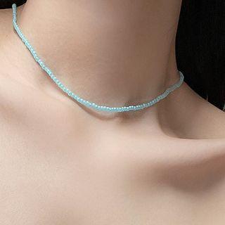 Bead Choker Blue - One Size