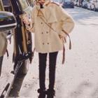 Long-sleeve Fleece Lined Buttoned Jacket